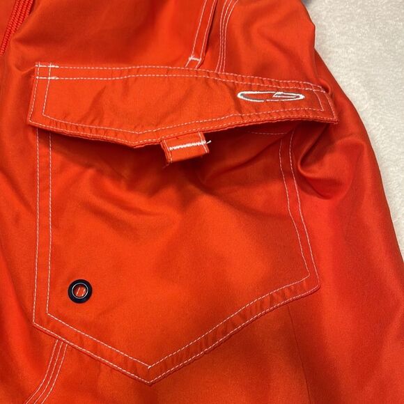 C9 by Champion- Swim Trunks- Neon Orange w/Pockets- Full Mesh Lining- Size Large - Picture 7 of 9